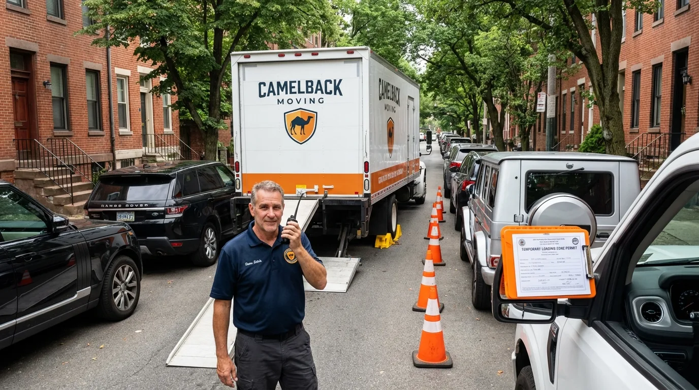 City street loading permit setup in Vassalboro, ME